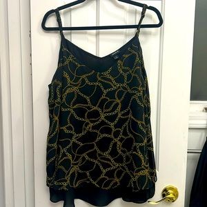 Torrid strappy black shear fancy tank top